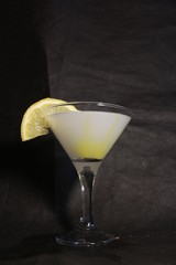 cocktail with lemon