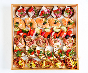 Plakat Christmas appetizers in the box