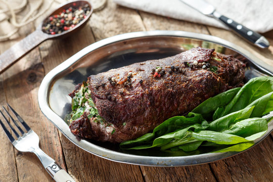 Beef Meatloaf With Spinach