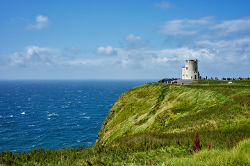 Fototapeta na wymiar castle on coast of sea
