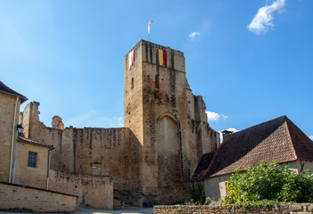 Ruins of the castle at Carlux in Dordogne valley, Aquitaine,  France