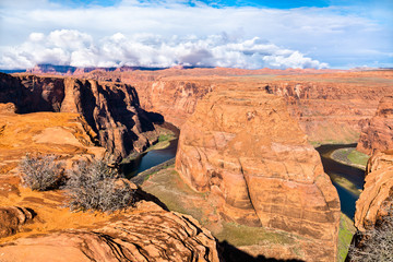 Horseshoe Bend of the Colorado River in Arizona, the USA
