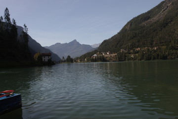 beautiful lake with mountain view by Alleghe