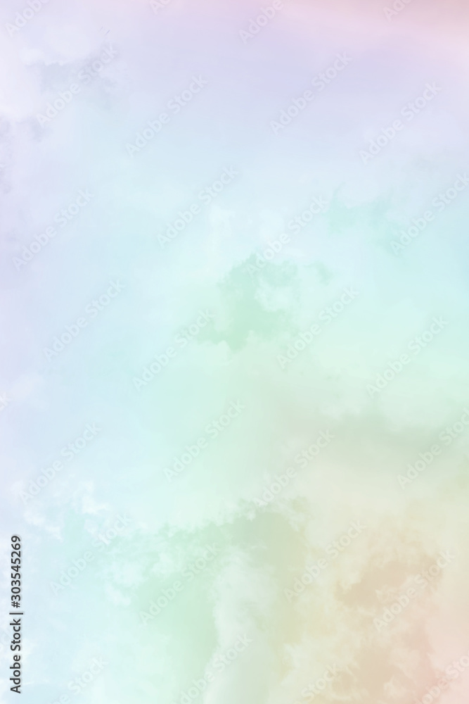 Aufkleber soft cloud sky subtle background pastel gradient color for sky cloud nature abstract background