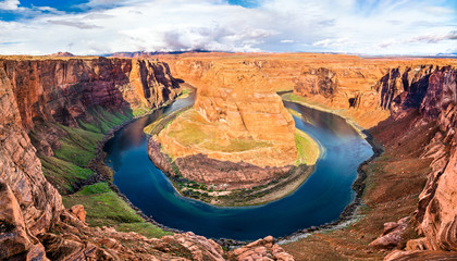 Horseshoe Bend of the Colorado River in Arizona, the USA