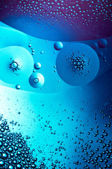 abstract metallic liquid background, electric blue color
