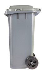trash can on a white background