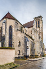 Fototapeta na wymiar Parish church Notre-Dame, Noyers, Yonne, France