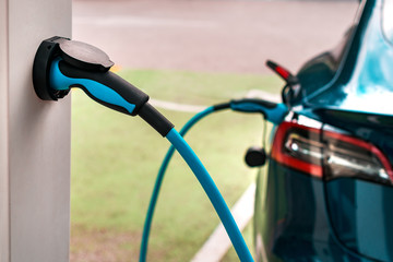 Electric vehicle charging station point