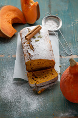 Tasty and spice pumpkin bread