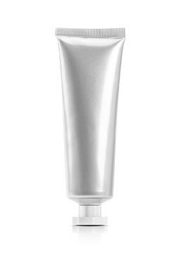 aluminum tube for toothpaste or cosmetic product design mock-up