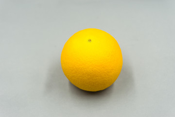 Organic freshness Orange fruit on Isolated gray background