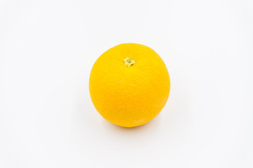 Organic freshness Orange fruit on Isolated white background