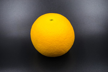 Organic freshness Orange fruit on Isolated black background