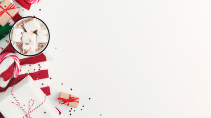 Happy New Year and Merry christmas composition