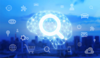 AI 人工知能で検索、調査、分析 Artificial intelligence Magnifier