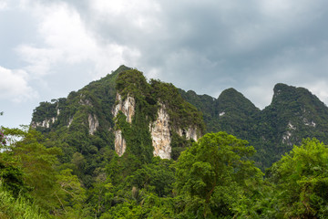 Fototapeta na wymiar Karst mountains in thailand