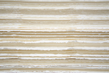 stop the pulp cellulose sheets are prefabricated for making paper - obrazy, fototapety, plakaty