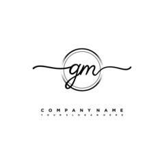 G Initial handwriting logo design with brush circle lines black color. handwritten logo for fashion, team, wedding, luxury logo.