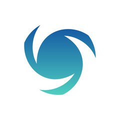 Turbine Circle Logo Design Concept Vector. Vortex Logo Template. Icon Symbol. Illustration