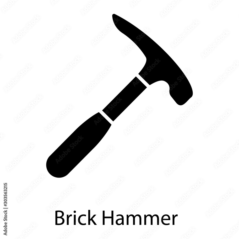 Sticker brick hammer