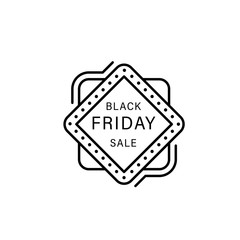 Sale sticker icon. Simple line, outline vector of black friday icons for ui and ux, website or mobile application