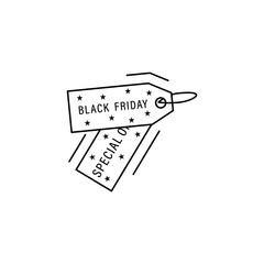 Special offer, tags, discount icon. Simple line, outline vector of black friday icons for ui and ux, website or mobile application