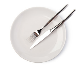plate and cutlery
