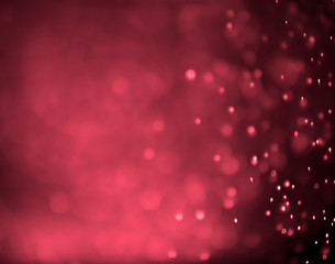 Abstract beautiful glittering red bokeh background