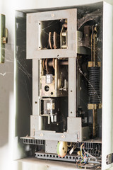 What remains of an electrical substation