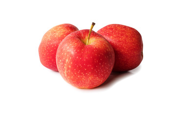 Fototapeta na wymiar Three Apples isolated on white