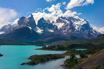 Naklejka na ściany i meble Torres del Paine National Park - Patagonia - Chile - South America
