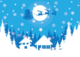 Fototapeta na wymiar Merry Christmas vector illustration, Happy new year background.