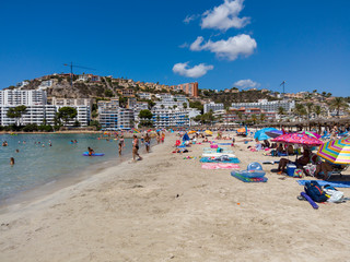 Obraz premium Beach at Santa Ponca, Andratx region, Mallorca, Balearic Islands, Spain
