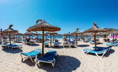 Fototapeta na wymiar Beach at Santa Ponca, Andratx region, Mallorca, Balearic Islands, Spain
