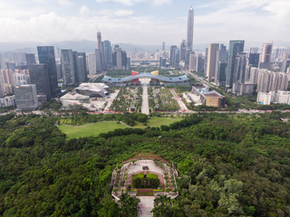 Lianhuashan Park view deck in Shenzhen, China