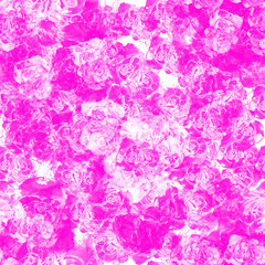Obraz na płótnie Canvas Seamless abstract pattern. Pink spots, lines, dots are randomly scattered on a white background. A bit like a floral pattern.