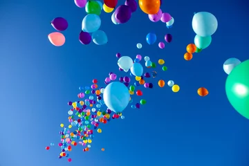  Colorful Balloons flying in the sky party © fotoru
