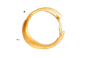 Real coffee stain - Isolated Photo