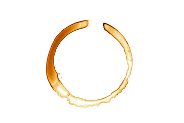 Real coffee stain - Isolated Photo