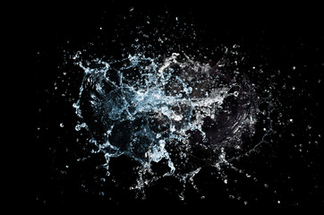 water splash isolated for product on background