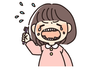虫歯の女の子