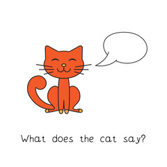 Cartoon Cat Kids Learning Game