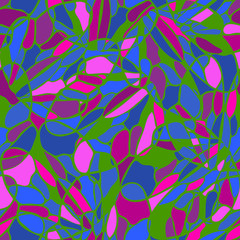 Seamless texture vector pattern with colorful pieces. Mosaic background. Colorful wallpaper design