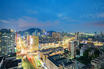 Modern urban architecture scenery in Shenzhen, China