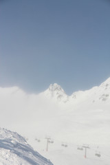 Winter mountains in Soelden