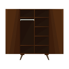 Closet vector icon.Cartoon vector icon isolated on white background closet .