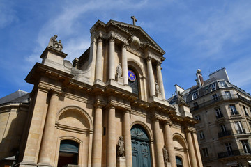Fototapeta na wymiar Paris; France - april 2 2018 : the Saint Roch church