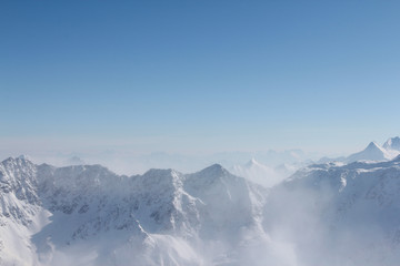 Winter mountains in Soelden