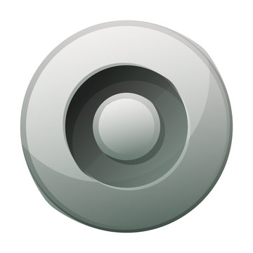 Rivet bolt vector icon.Cartoon vector icon isolated on white background rivet bolt.